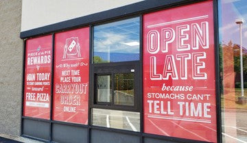 Logo Sign Display Store Window Storefront and Restaurant signs – ampmsigns